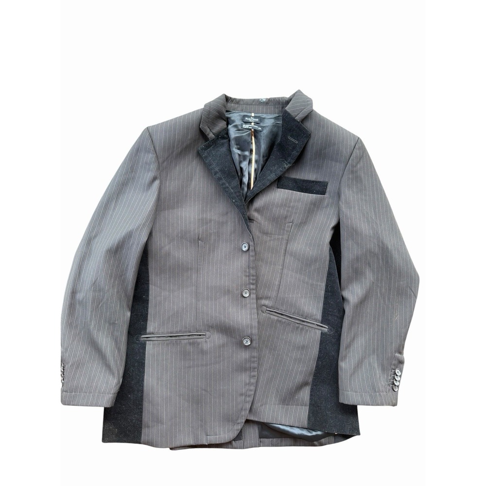VINTAGE MARC ECKO GREY MENS 3 BUTTON BLAZER JACKET COAT SIZE XXL